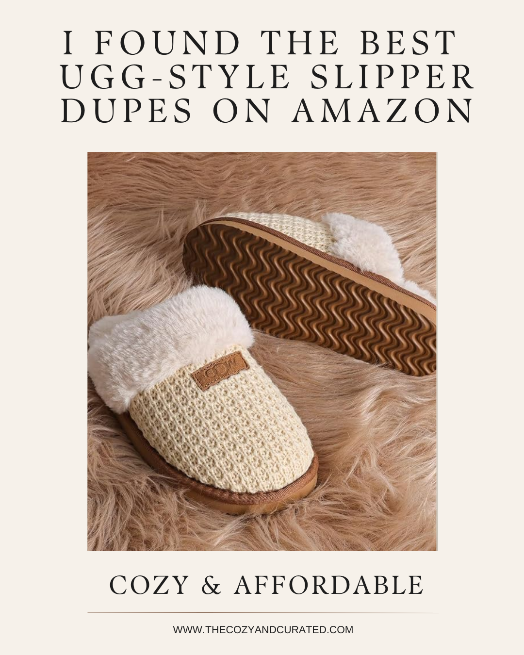 I Found the best UGG-style Slipper dupes on Amazon